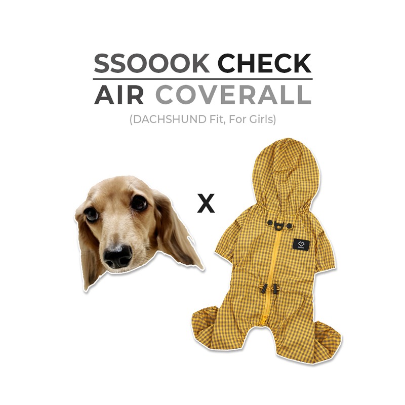 SSOOOK Check Coverall (for dax only, for girl) [SO-OW146]